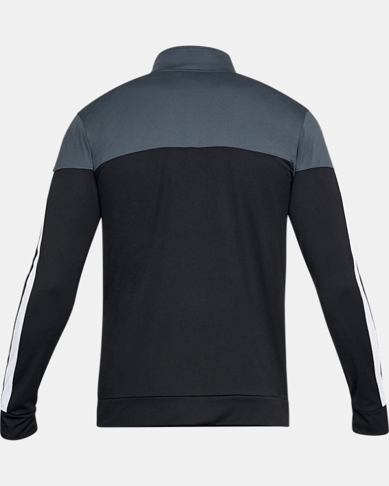 Men's UA Sportstyle Pique Jacket, Gray, pdpMainDesktop image number 3